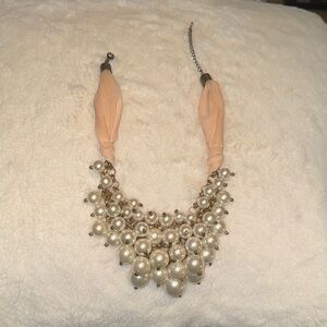 Elegant Pearl Statement Necklace